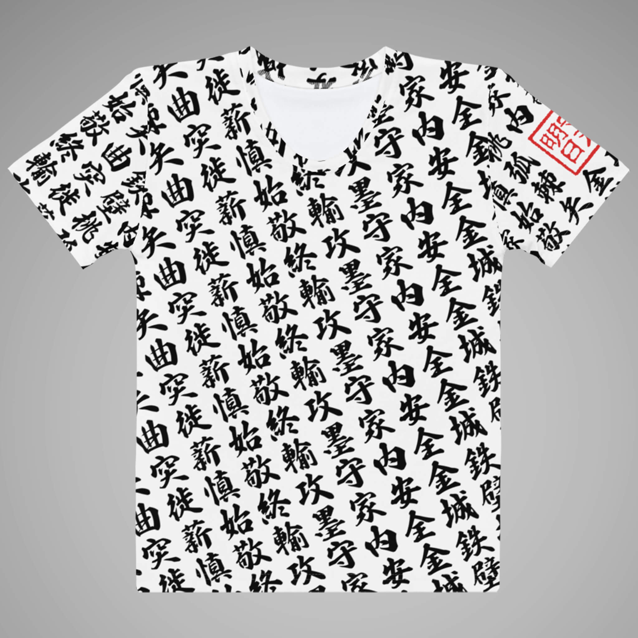 Women's Crew Neck Tee - TOO MUCH KANJI