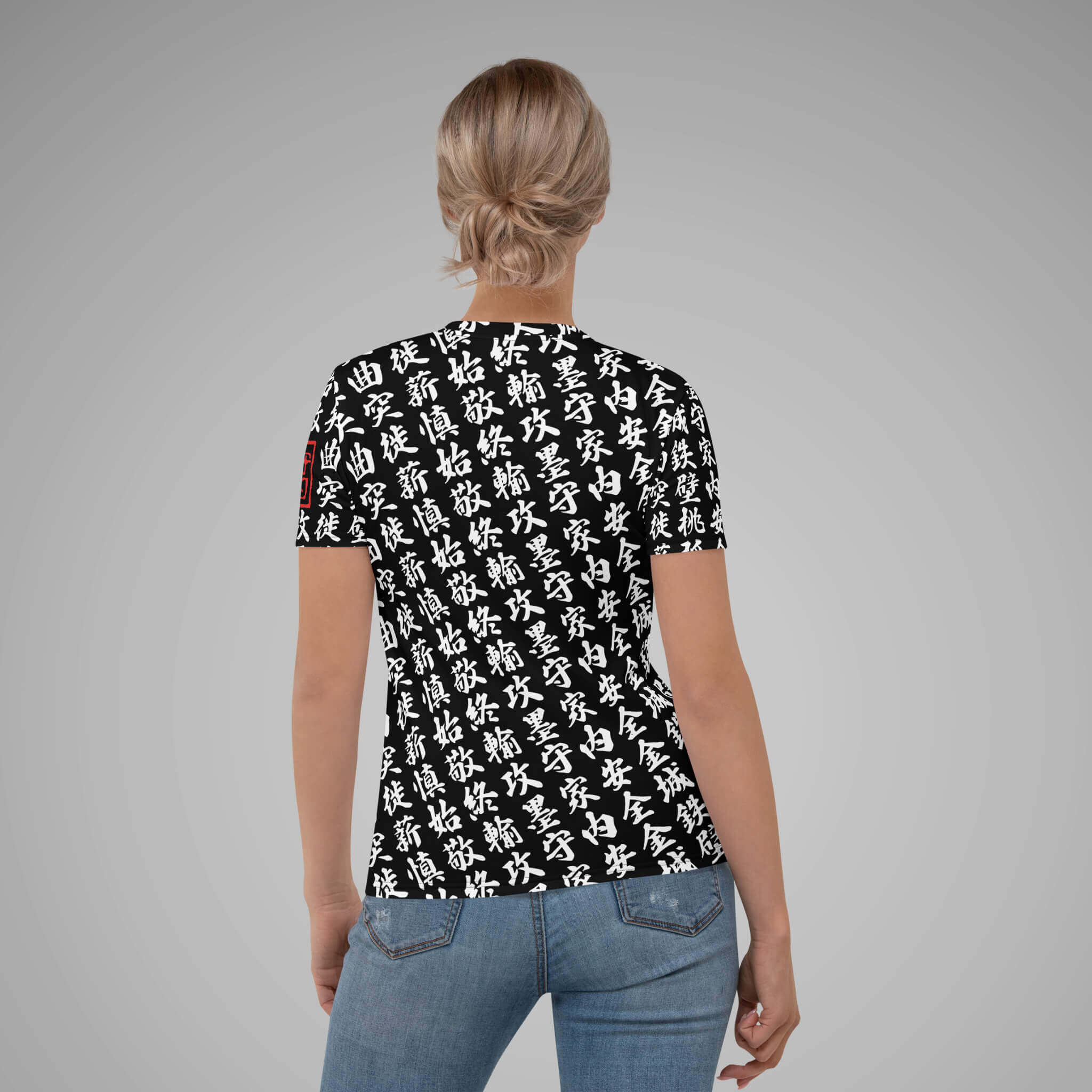 Women's Crew Neck Tee - TOO MUCH KANJI