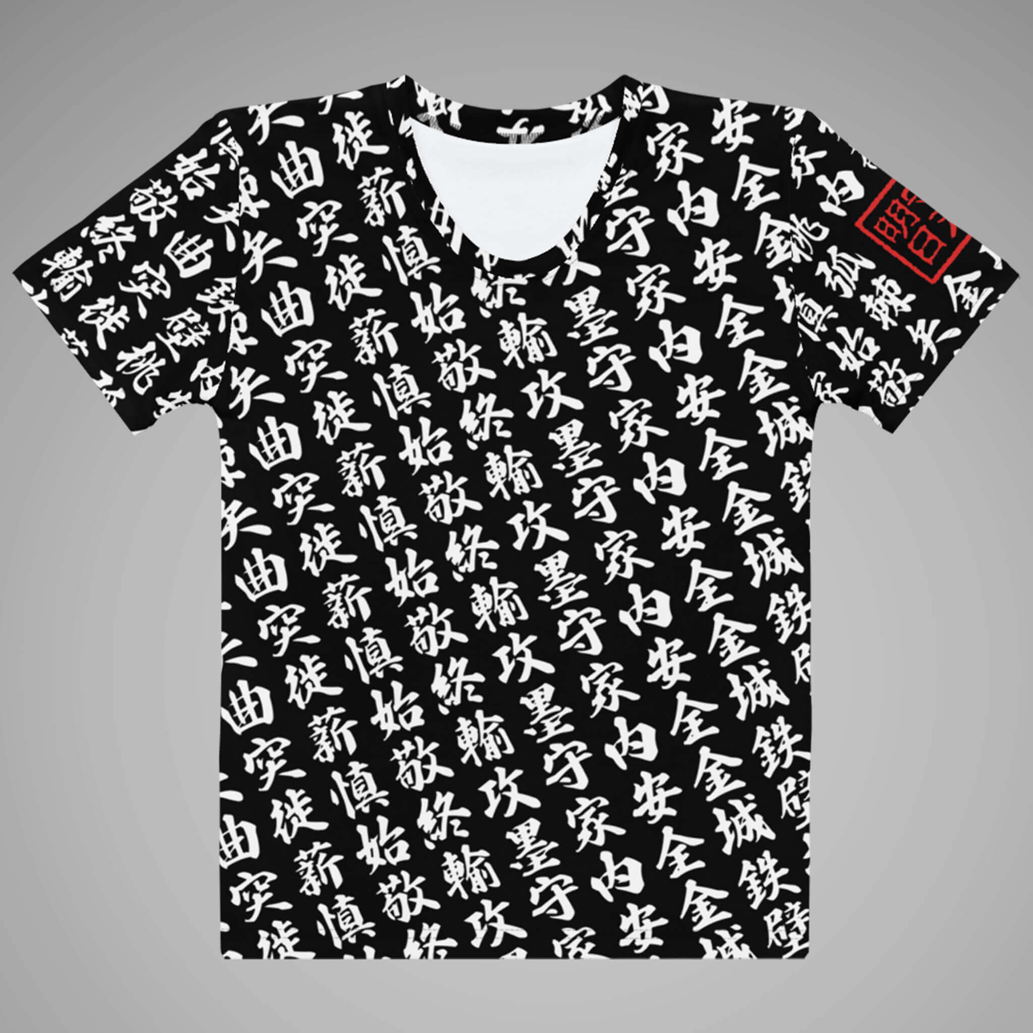 Women's Crew Neck Tee - TOO MUCH KANJI