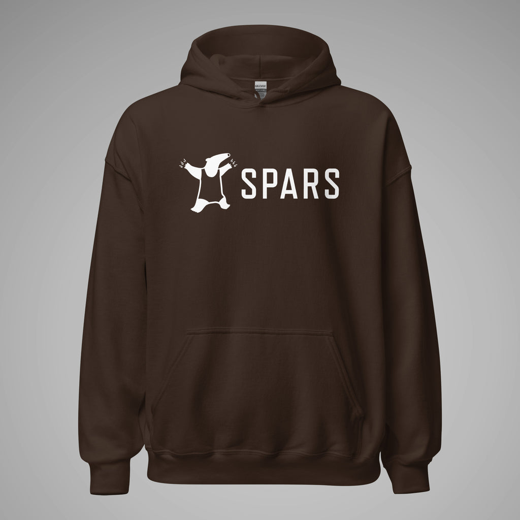 Basic Hoodie SPARS Logo Dark Chocolate front view 1