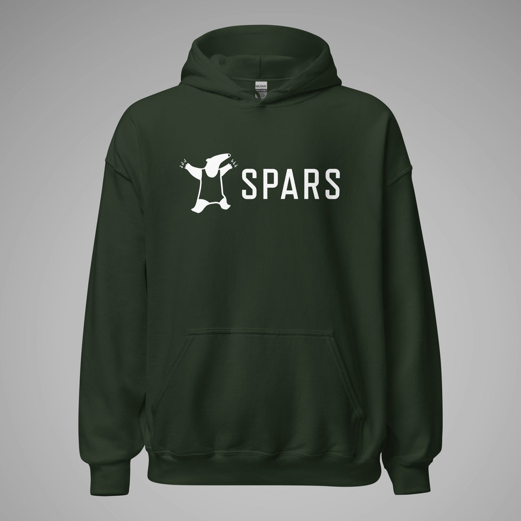 Basic Hoodie SPARS Logo Forest Green front view 1