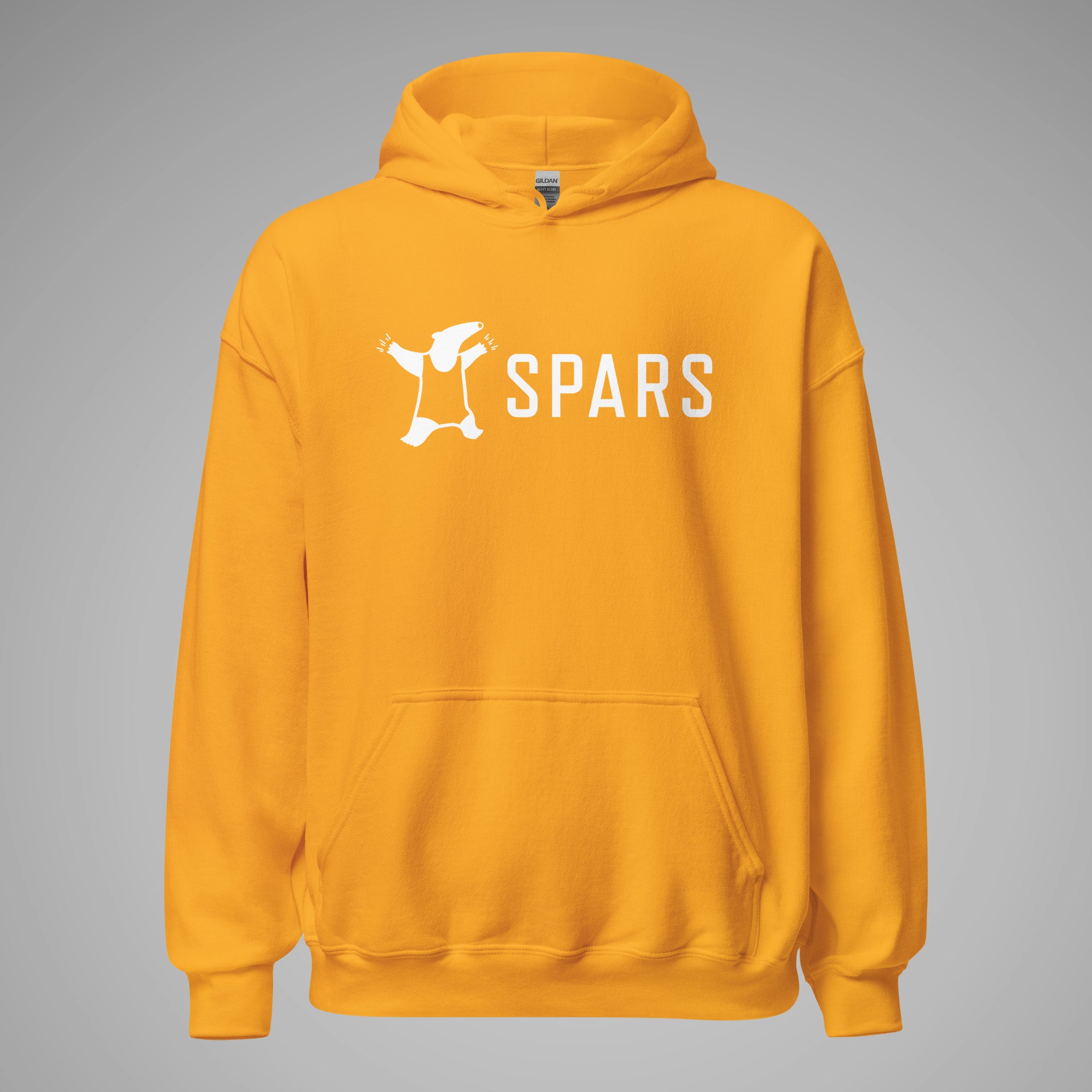 Basic Hoodie SPARS Logo Gold front view 1