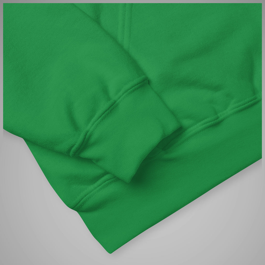 Basic Hoodie SPARS Logo Irish Green Fabric Texture Close-Up 2