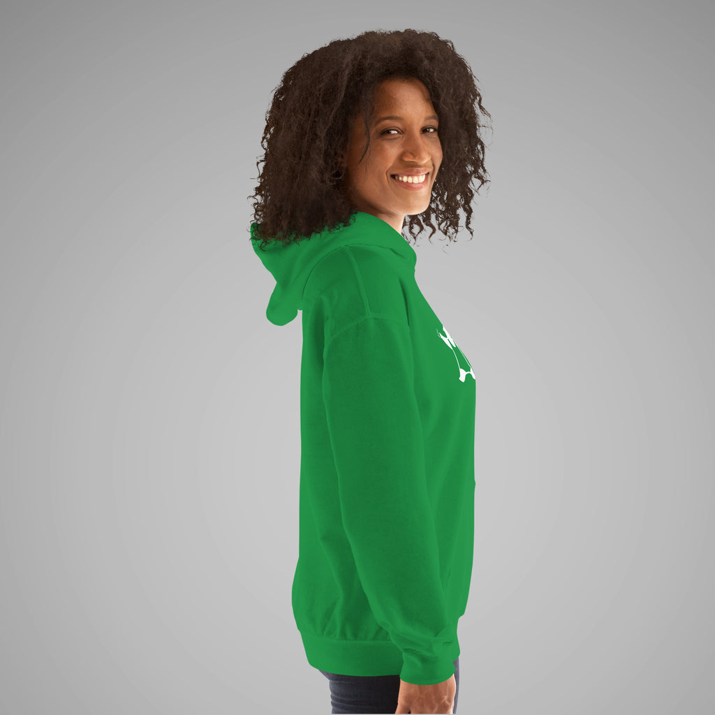 Women's Basic Hoodie SPARS Logo Irish Green Right  Front view 2