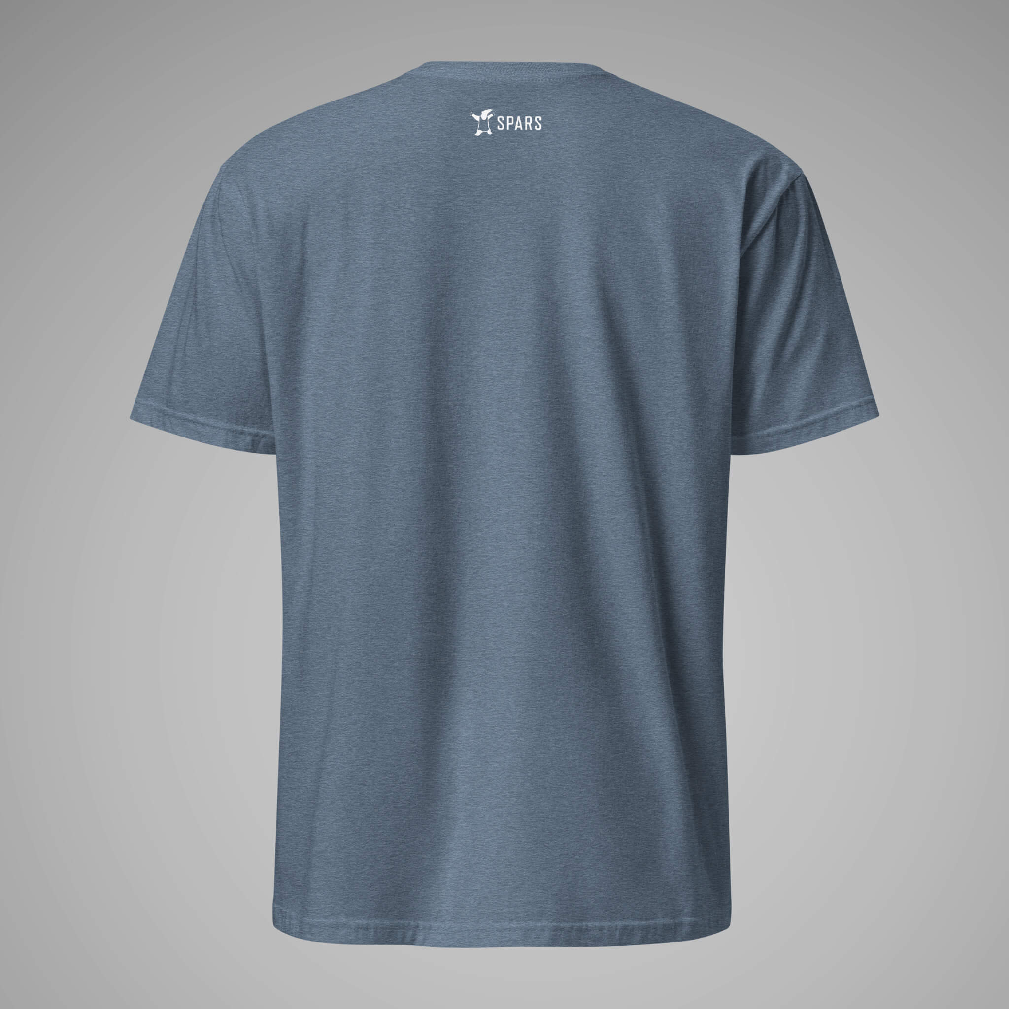 Men's BJJ KATAKANA Daily Tee in Heather Indigo Back 1
