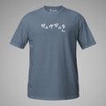 Men's BJJ KATAKANA Daily Tee in Heather Indigo Front 1