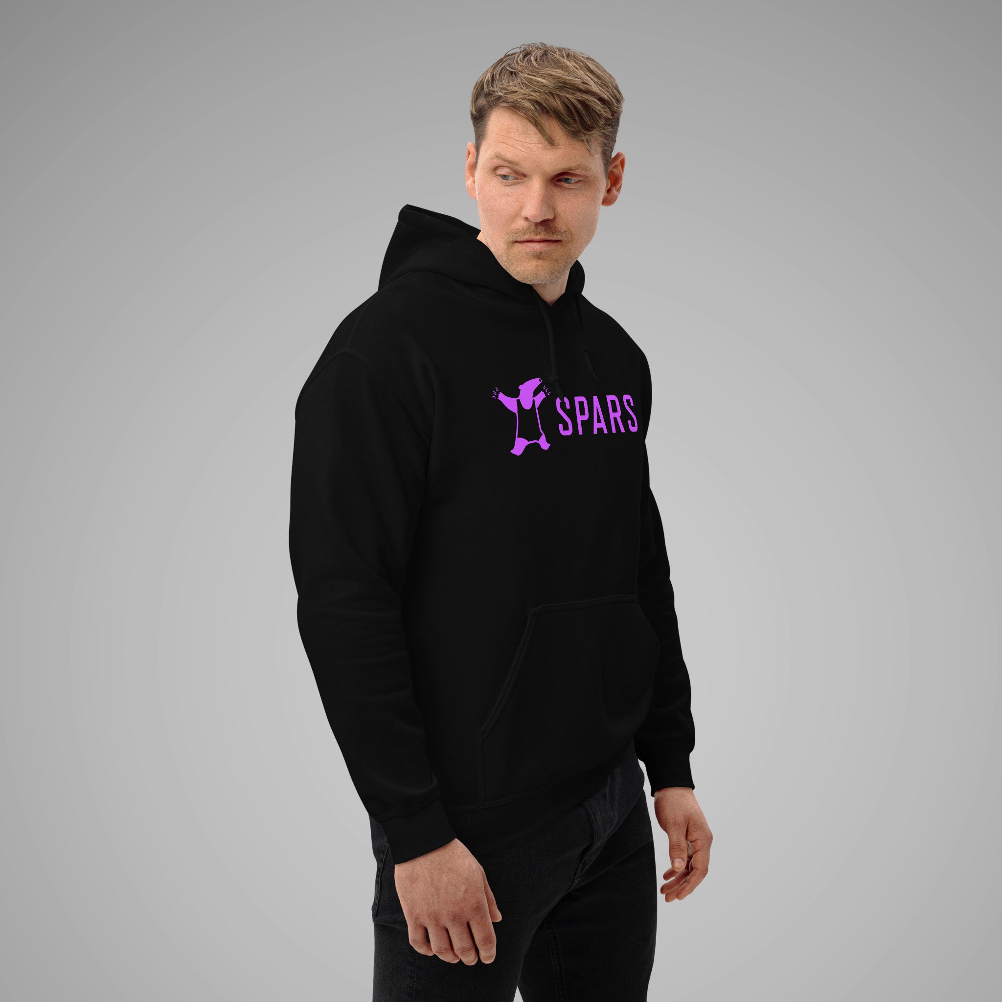 Men's Basic Hoodie SPARS Logo SPARS  MOTONOBU TEZUKA Right Front View 1