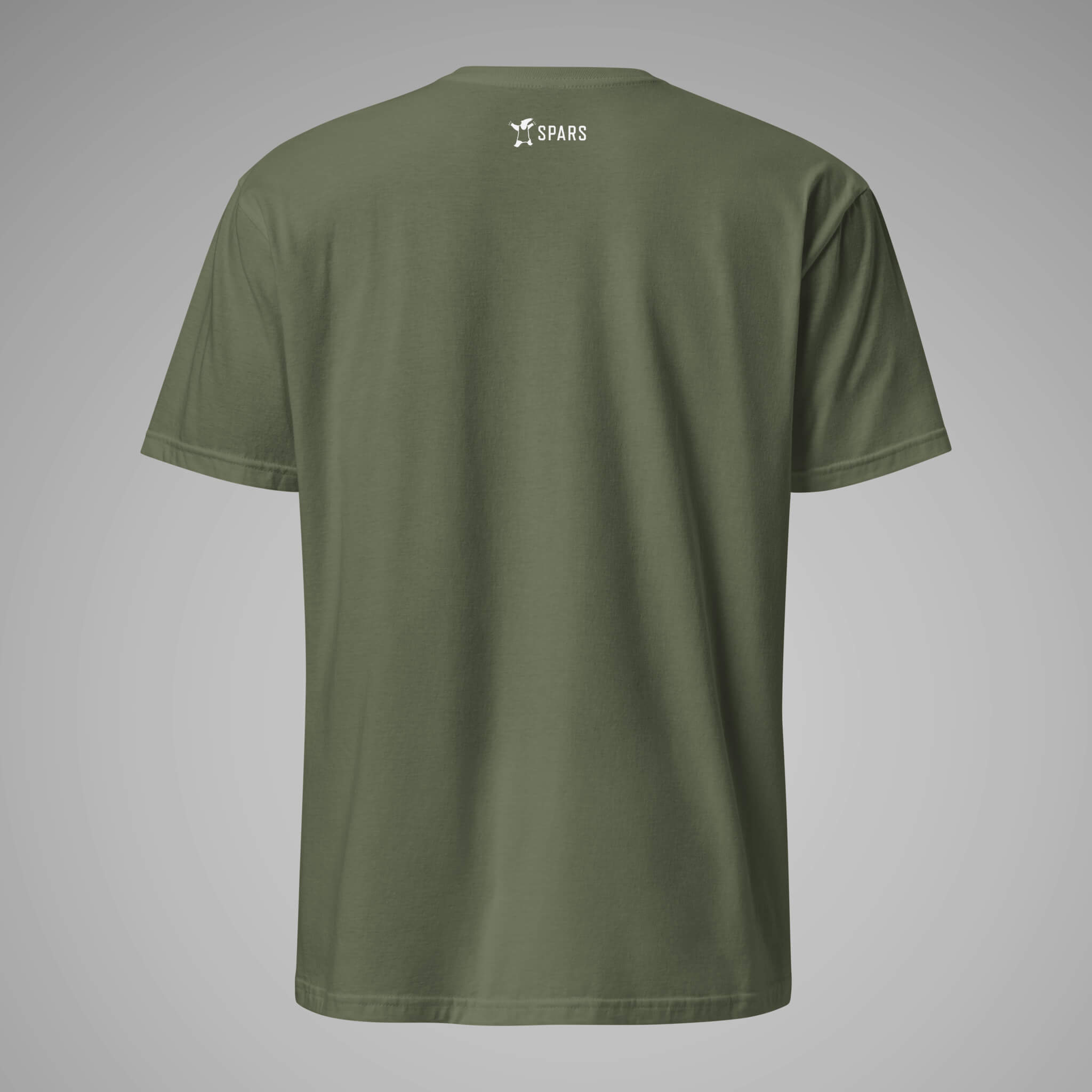 Men's BJJ KATAKANA Daily Tee Military Green Back 1