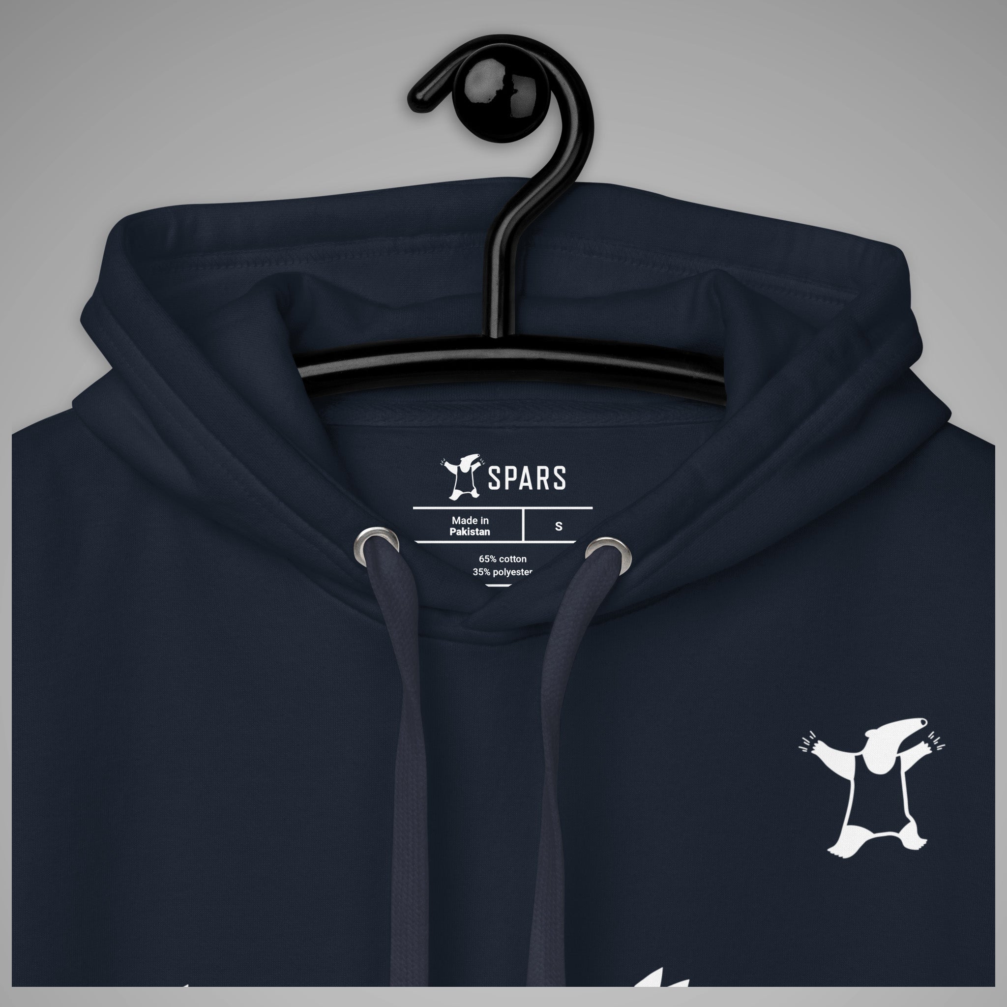 Premium_Pullover_Hoodie_BJJ_KATAKANA_Navy_Blazer_Texture_Close-up_view 2
