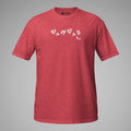 Women's BJJ KATAKANA Daily Tee Heather Red Front 2