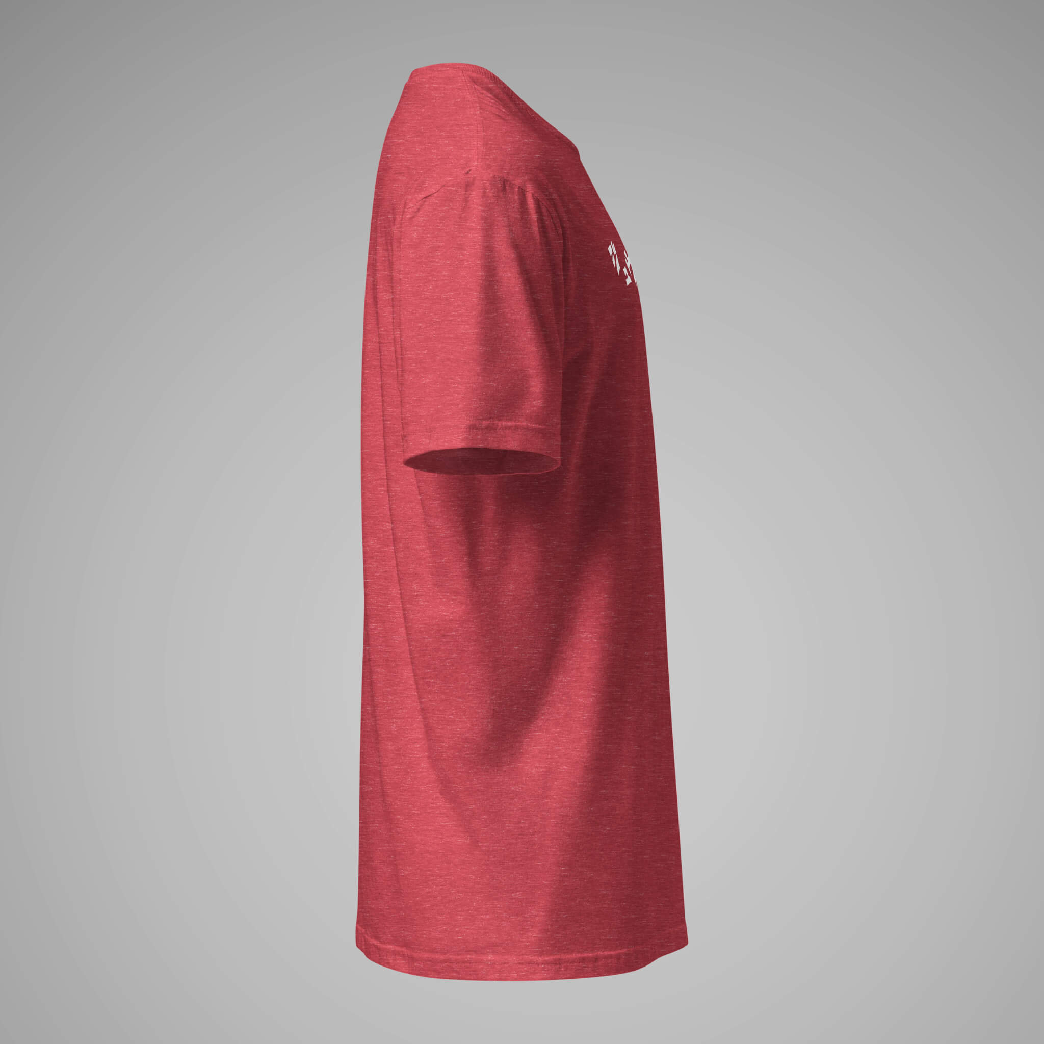Women's BJJ KATAKANA Daily Tee Heather Red Right 1