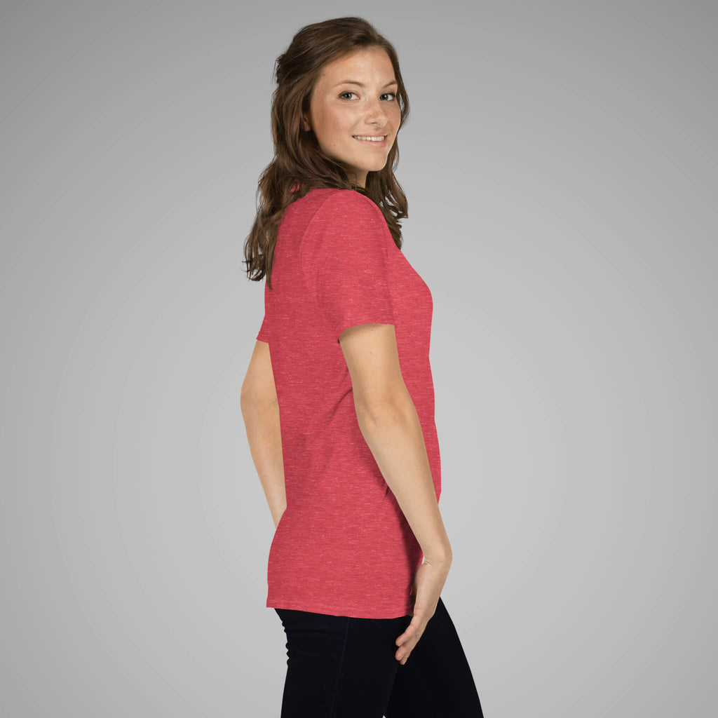 Women's BJJ KATAKANA Daily Tee Heather Red Right 2
