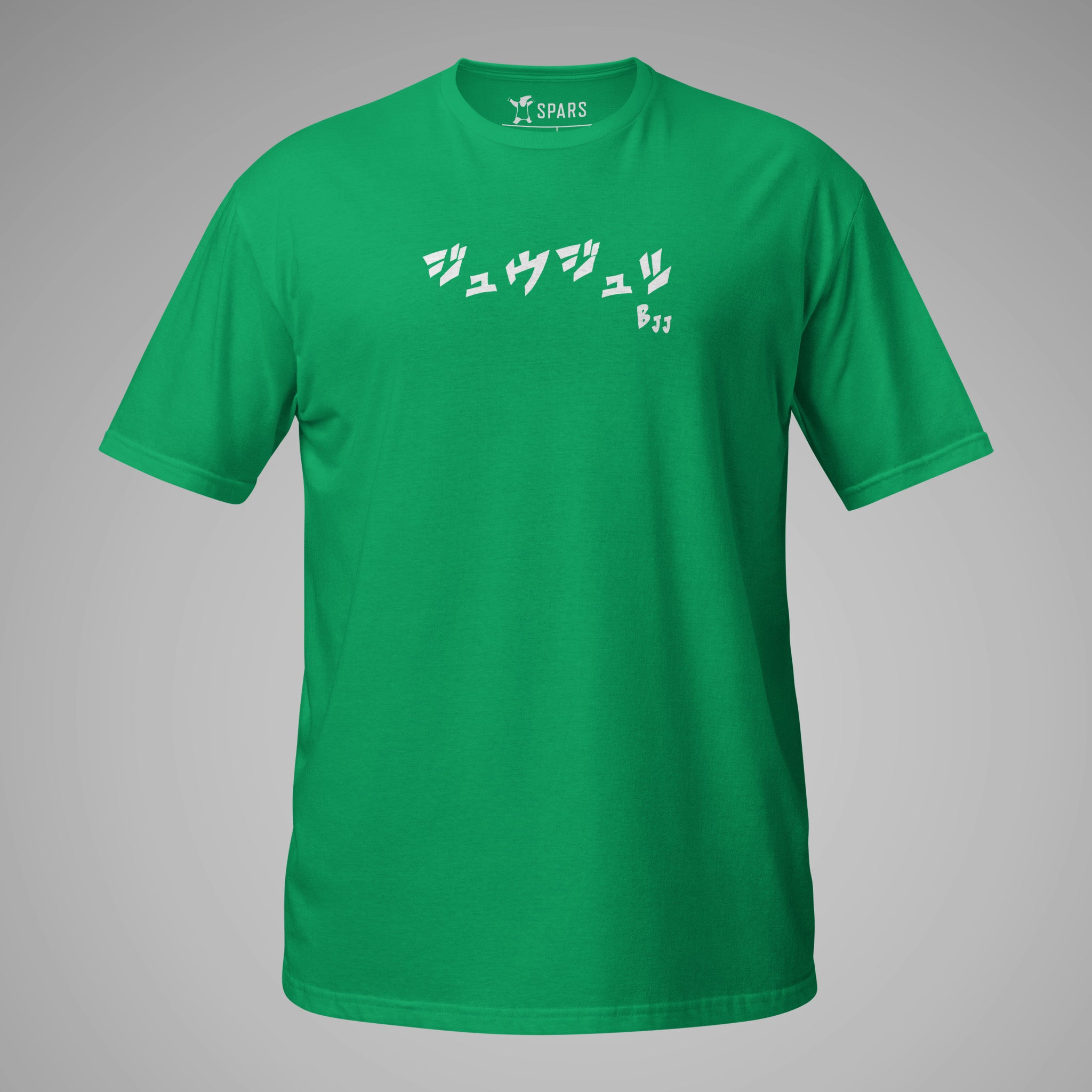Women's _BJJ KATAKANA Daily Tee_Irish_Green_front_1