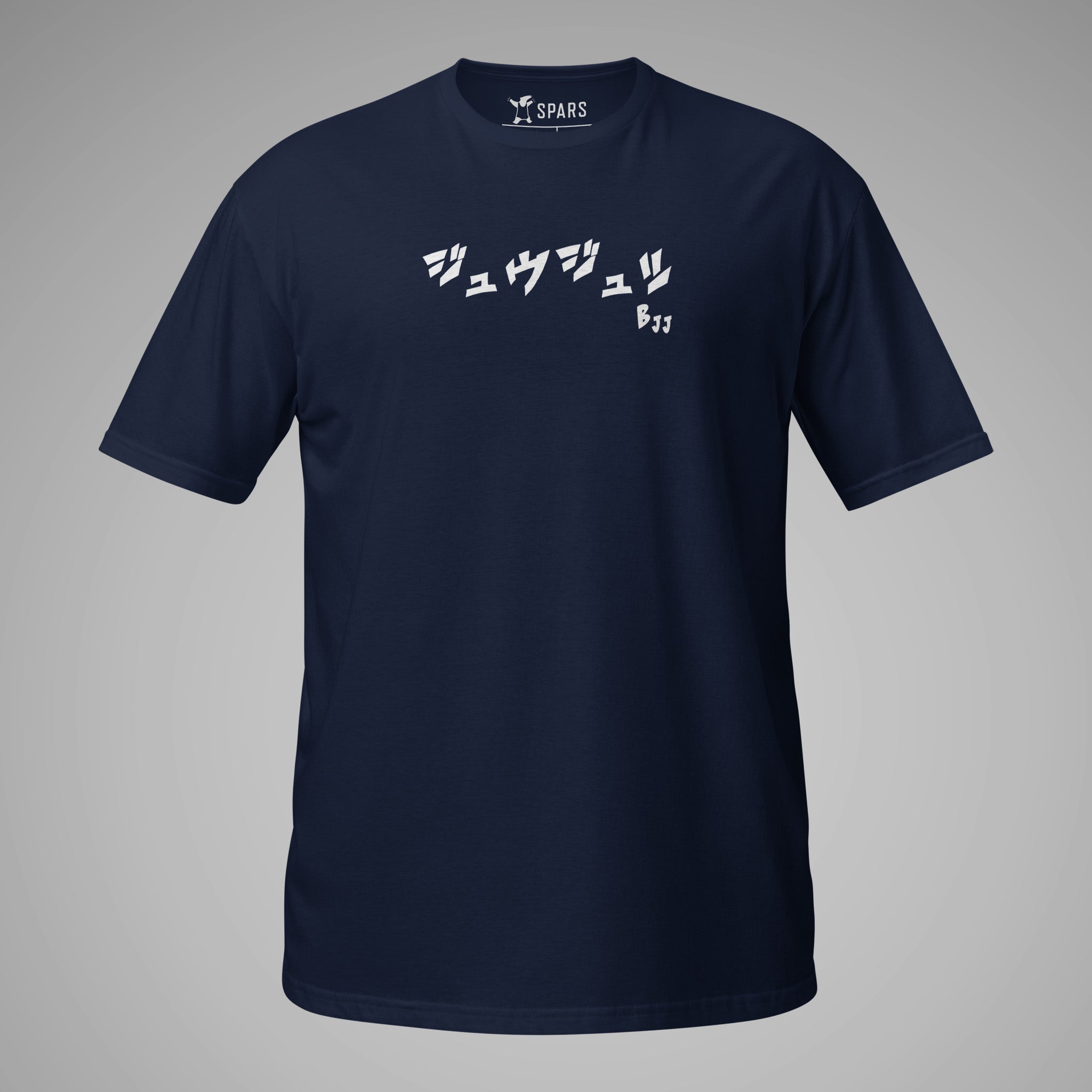Women's  BJJ KATAKANA Daily Tee_Navy_front_1