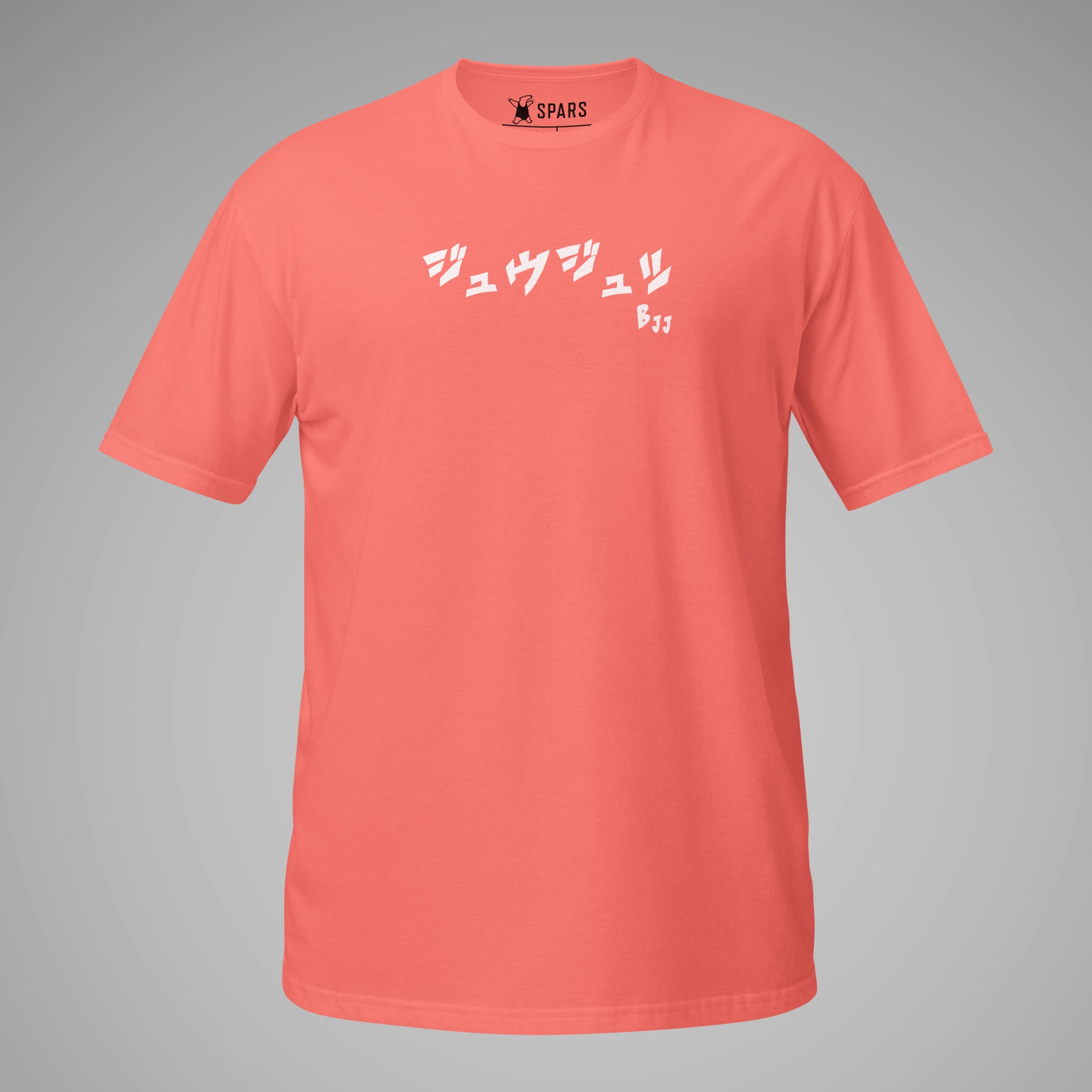 Women's BJJ KATAKANA Daily Tee_coral-silk_front_2