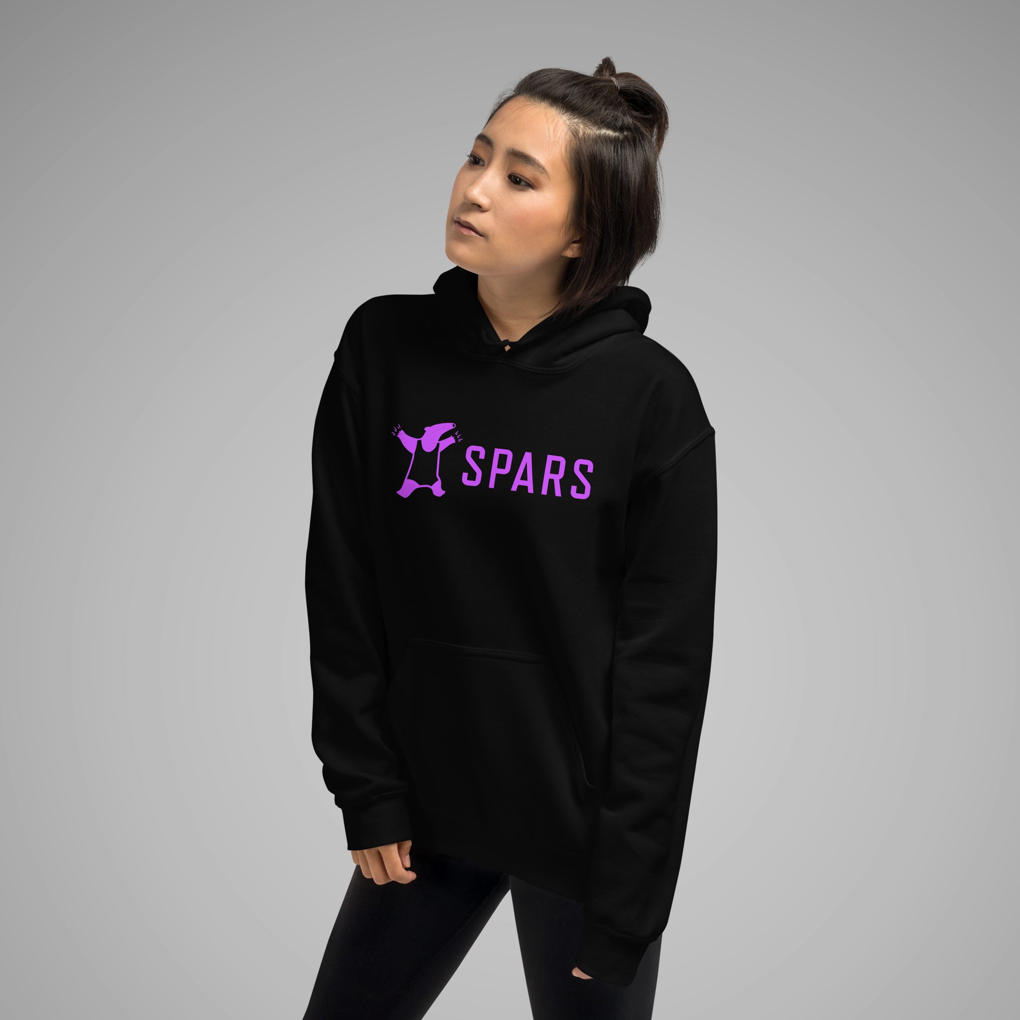 Women's Basic Hoodie SPARS Logo SPARS  MOTONOBU TEZUKA Left Front View 1