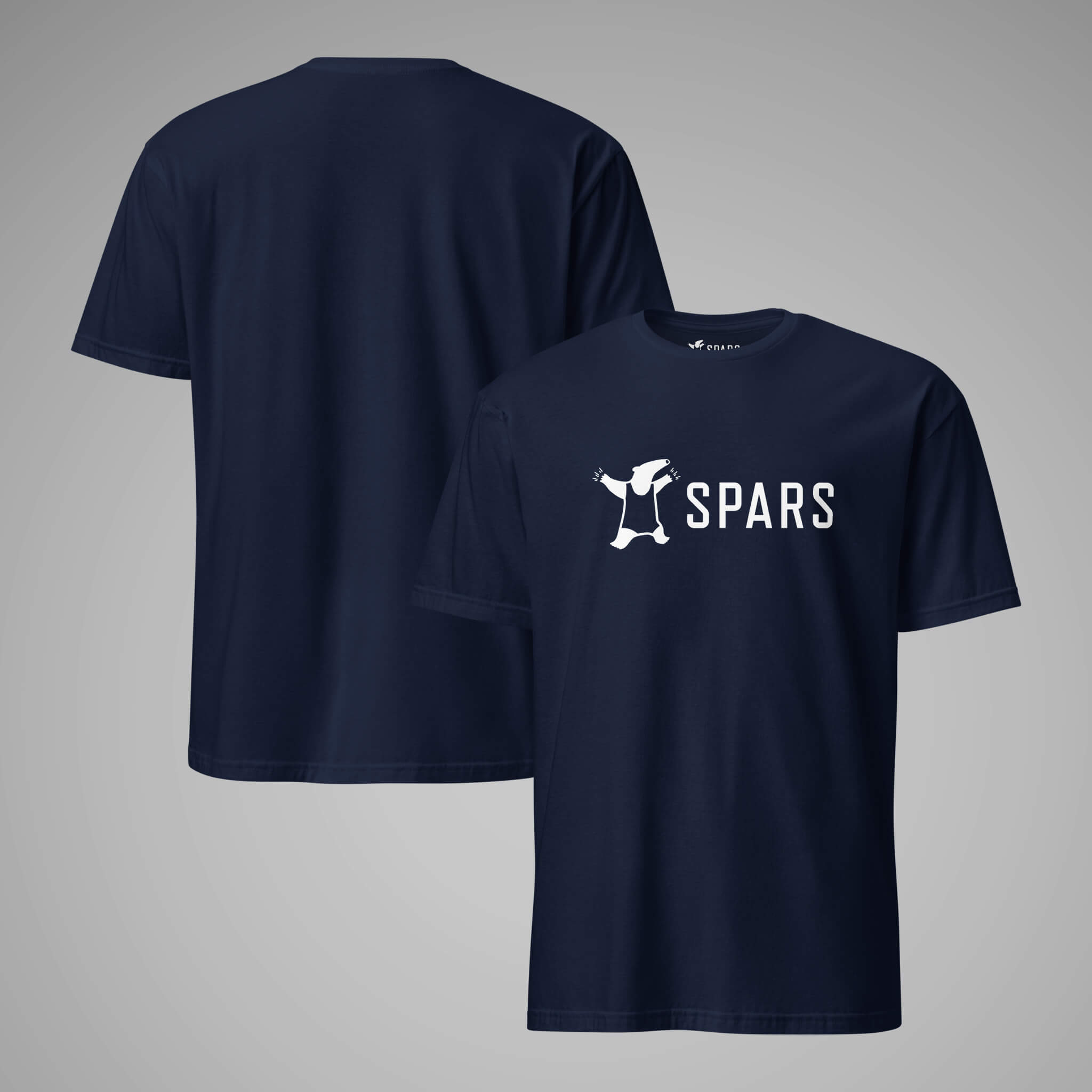 Women's_Basic_Tee_SPARS_Logo_Navy_front_and_back_view_1
