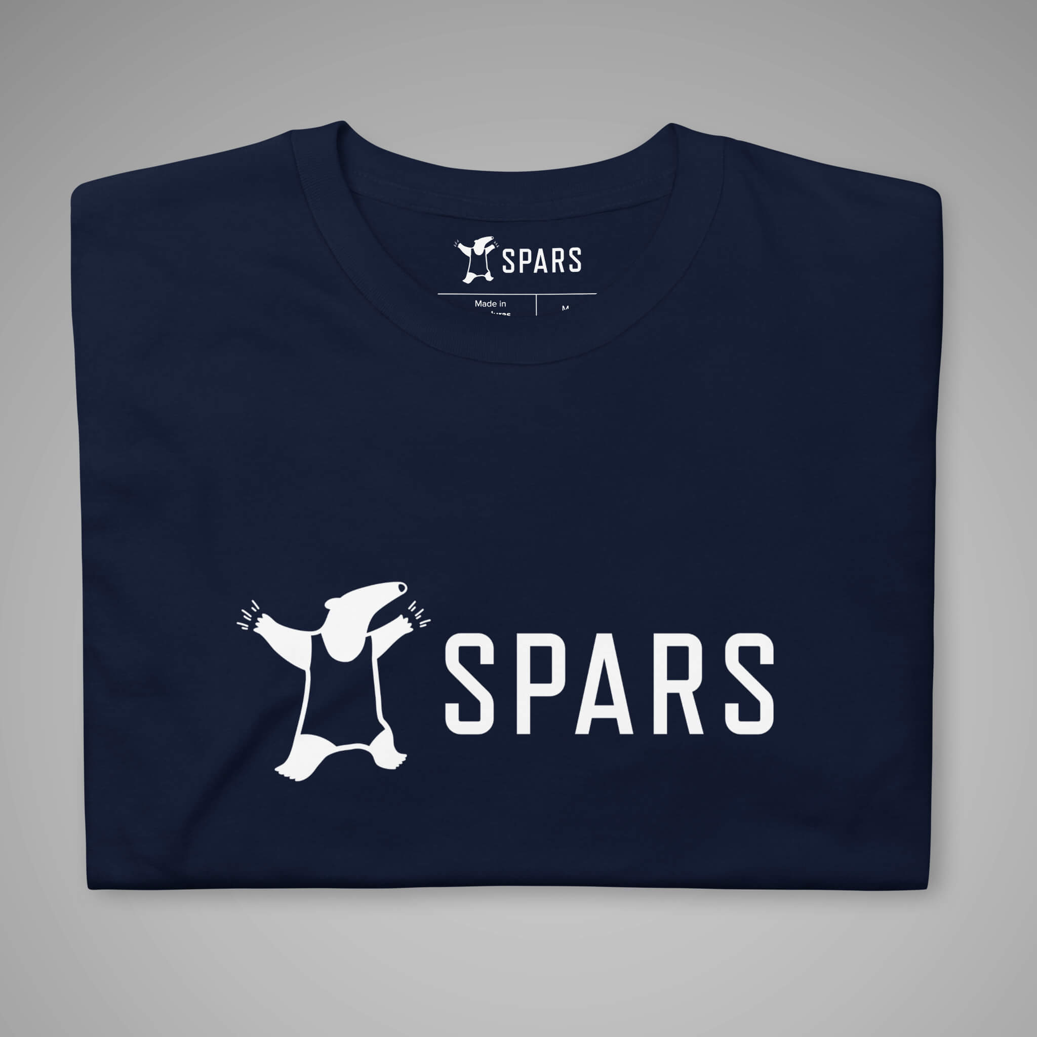 Women's_Basic_Tee_SPARS_Logo_Navy_front_and_back_view_1