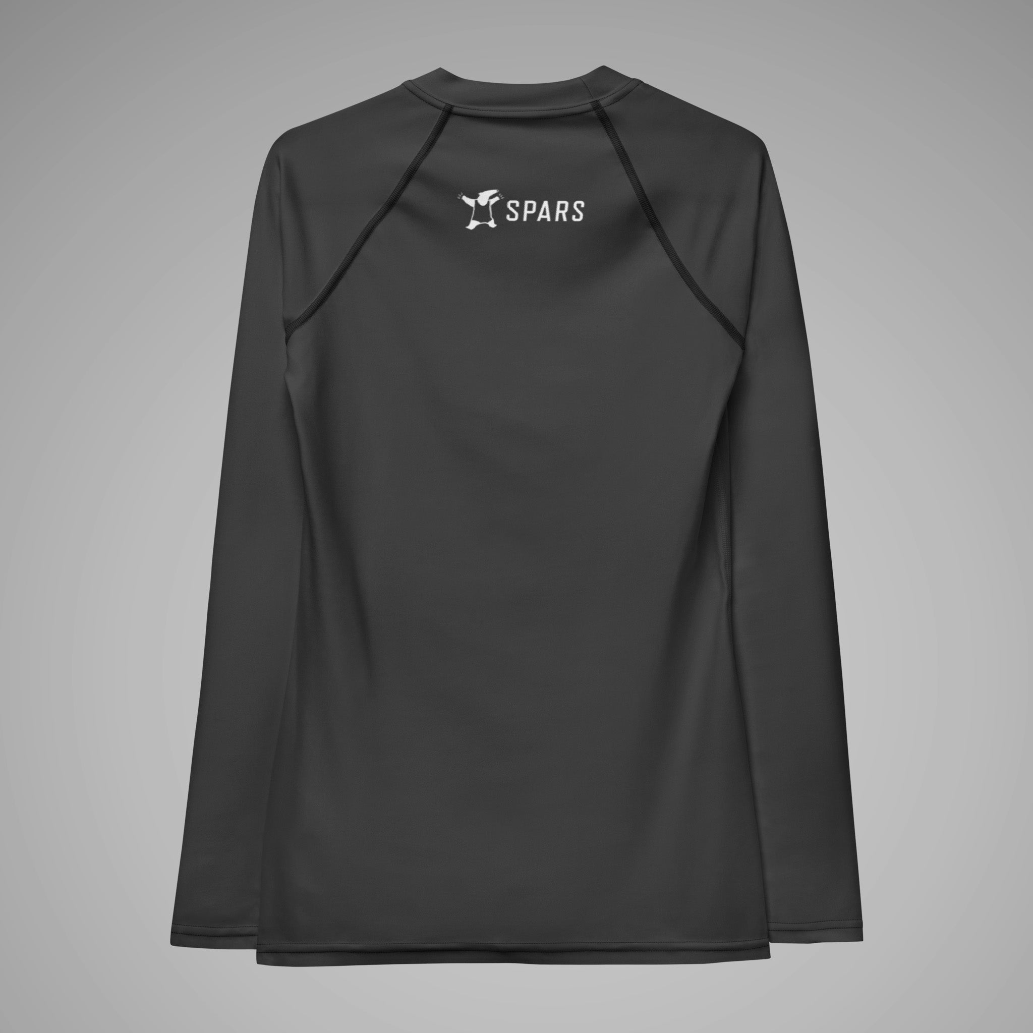 Women's BJJ Long Sleeve Rash Guard - BJJ KATAKANA_Eclipse_Back_1