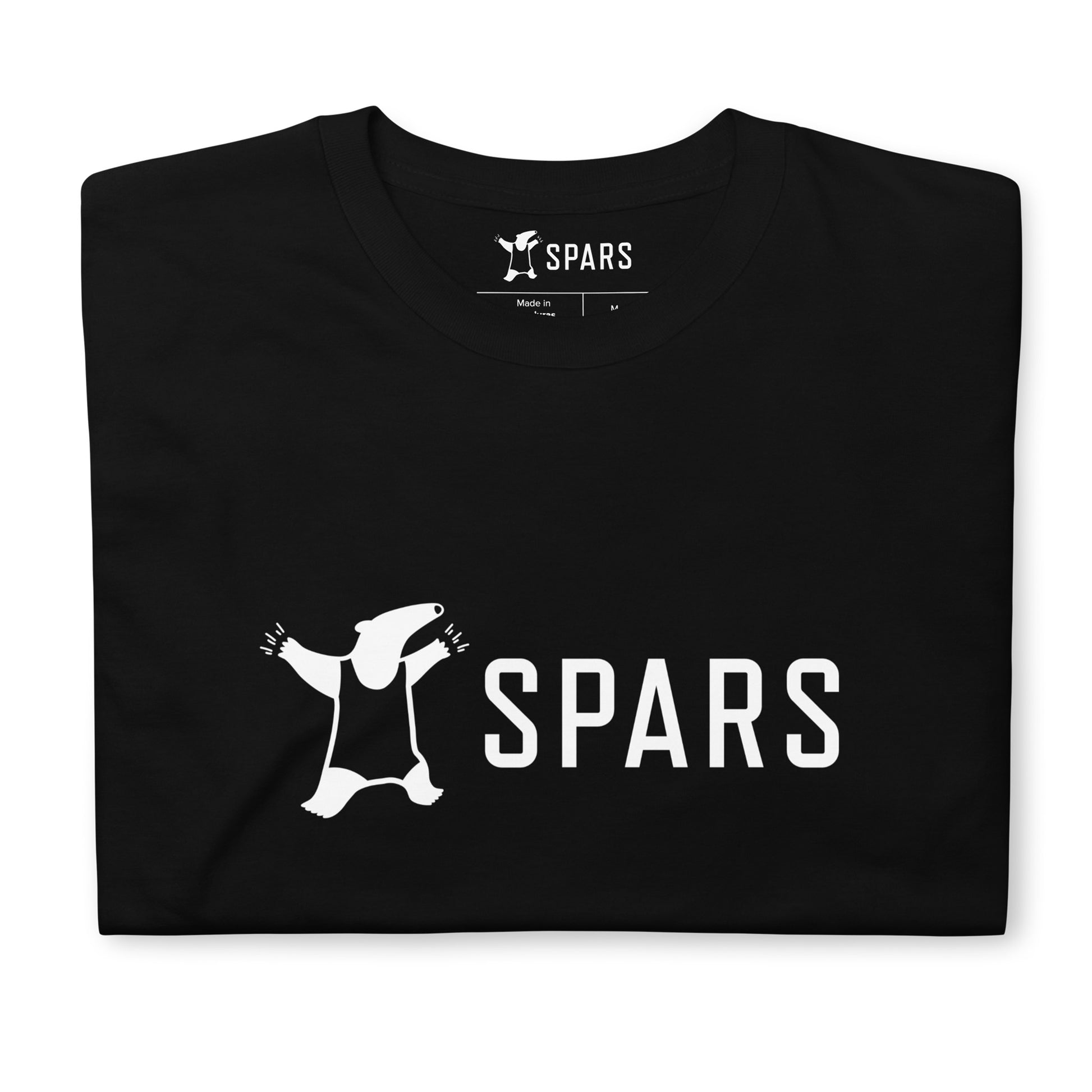 UNISEX Black SPARS Logomark Basic T-Shirt