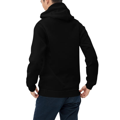 Unisex blackI SPARS logo hoodie - back placement