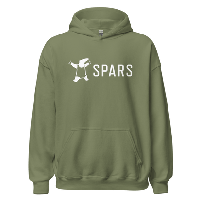 Unisex Military Green SPARS logo hoodie - front placement