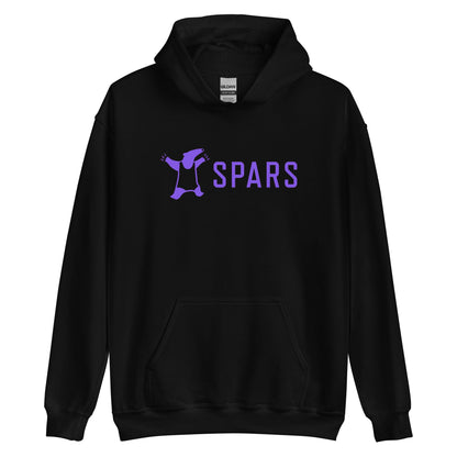 SPARS - MOTONOBU TEZUKA  -  Logomark Basic Hoodie - Black x Purple